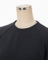 Triacetate Short Sleeve Top - navy