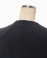 Triacetate Short Sleeve Top - navy