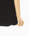 Triacetate Embroidery Camisole Top - black