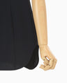 Triacetate Embroidery Camisole Top - navy