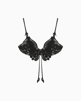 Embroidery Vest - black