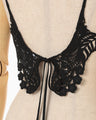 Embroidery Vest - black