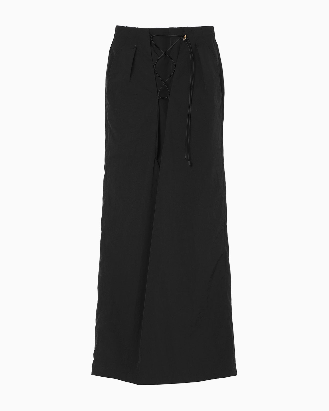 Nylon Typewriter Skirt - black - Mame Kurogouchi