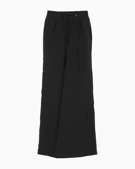Nylon Typewriter Skirt - black