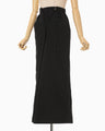 Nylon Typewriter Skirt - black