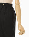 Nylon Typewriter Skirt - black