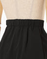 Nylon Typewriter Skirt - black