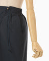 Nylon Typewriter Skirt - navy