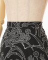 Washi Print Sheer Skirt - black
