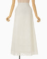 Washi Print Sheer Skirt - white