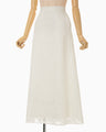 Washi Print Sheer Skirt - white