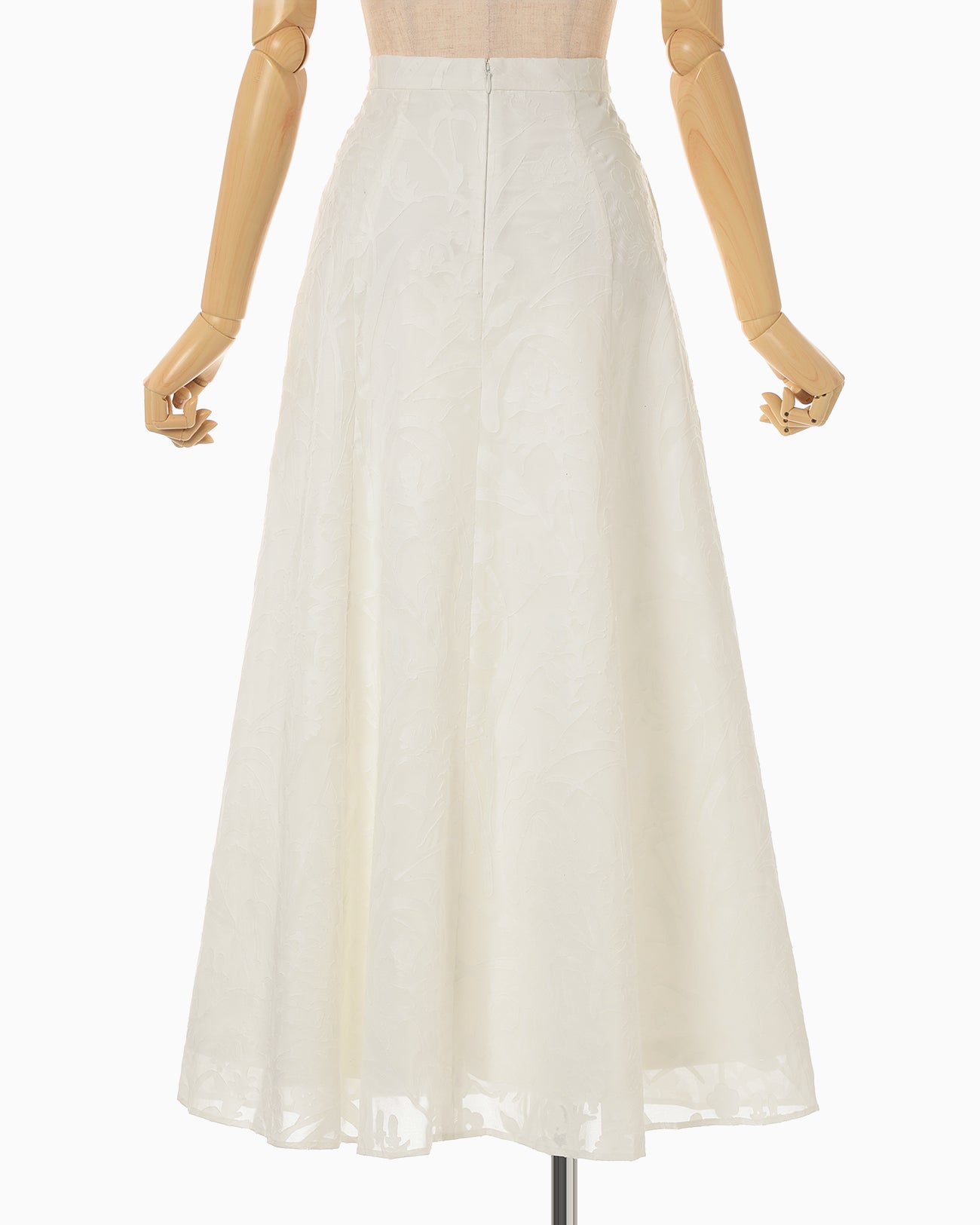 Washi Print Sheer Skirt - white - Mame Kurogouchi