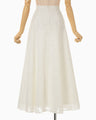 Washi Print Sheer Skirt - white