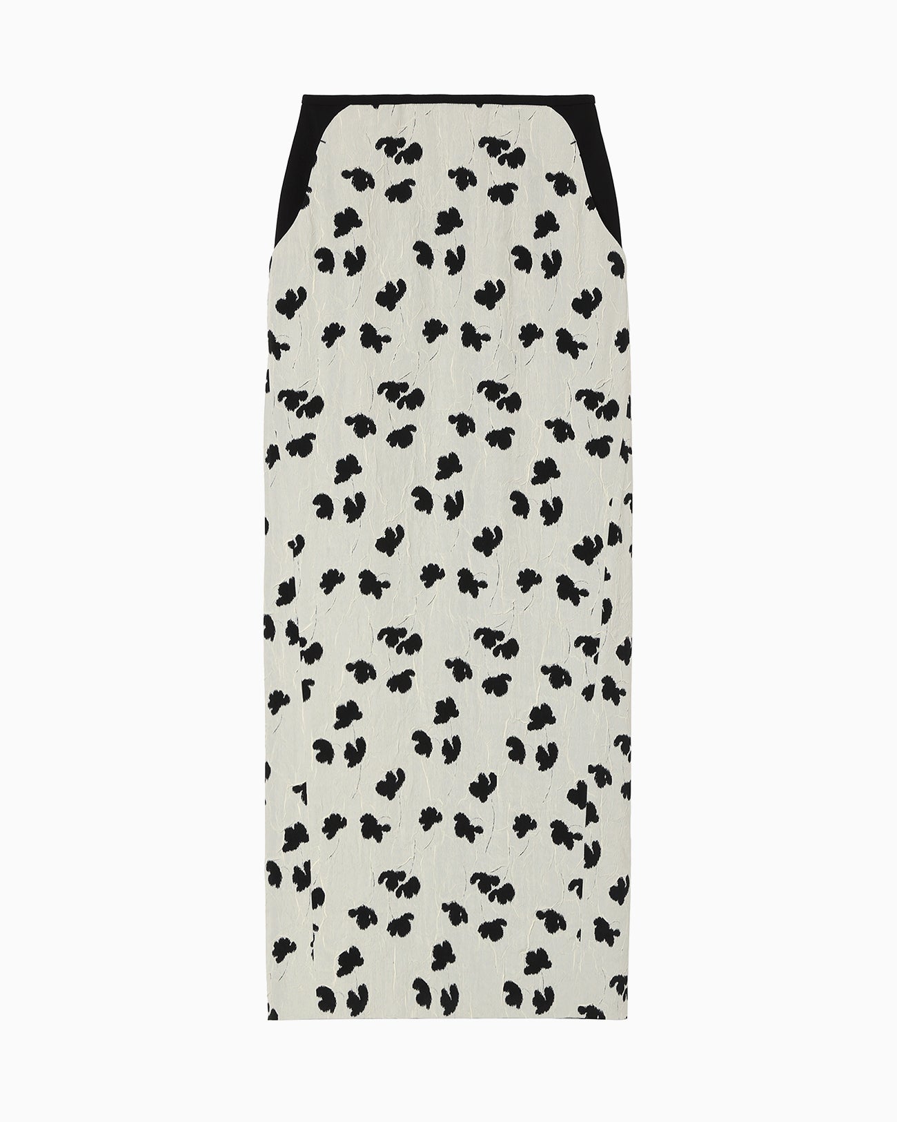 Double Layered Floral Jacquard Skirt - ecru - Mame Kurogouchi
