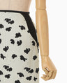 Double Layered Floral Jacquard Skirt - ecru