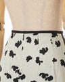 Double Layered Floral Jacquard Skirt - ecru