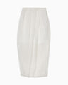 Shimmering Draped Skirt - white
