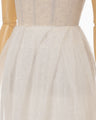 Shimmering Draped Skirt - white