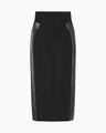 Wool Triacetate Lined Skirt - black