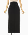 Wool Triacetate Lined Skirt - black