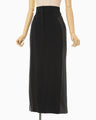 Wool Triacetate Lined Skirt - black