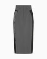 Wool Triacetate Lined Skirt - grey