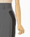 Wool Triacetate Lined Skirt - grey