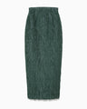 All-Over-Fringe Skirt - green