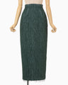 All-Over-Fringe Skirt - green