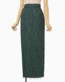 All-Over-Fringe Skirt - green