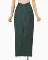 All-Over-Fringe Skirt - green