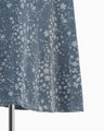 Floral Jacquard Denim Skirt - blue