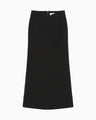 Triacetate A-Line Skirt - black