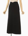 Triacetate A-Line Skirt - black