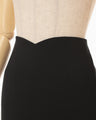 Triacetate A-Line Skirt - black