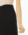 Triacetate A-Line Skirt - black
