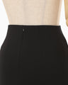 Triacetate A-Line Skirt - black