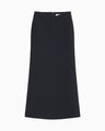Triacetate A-Line Skirt - navy