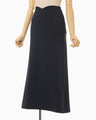 Triacetate A-Line Skirt - navy