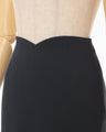 Triacetate A-Line Skirt - navy