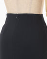 Triacetate A-Line Skirt - navy