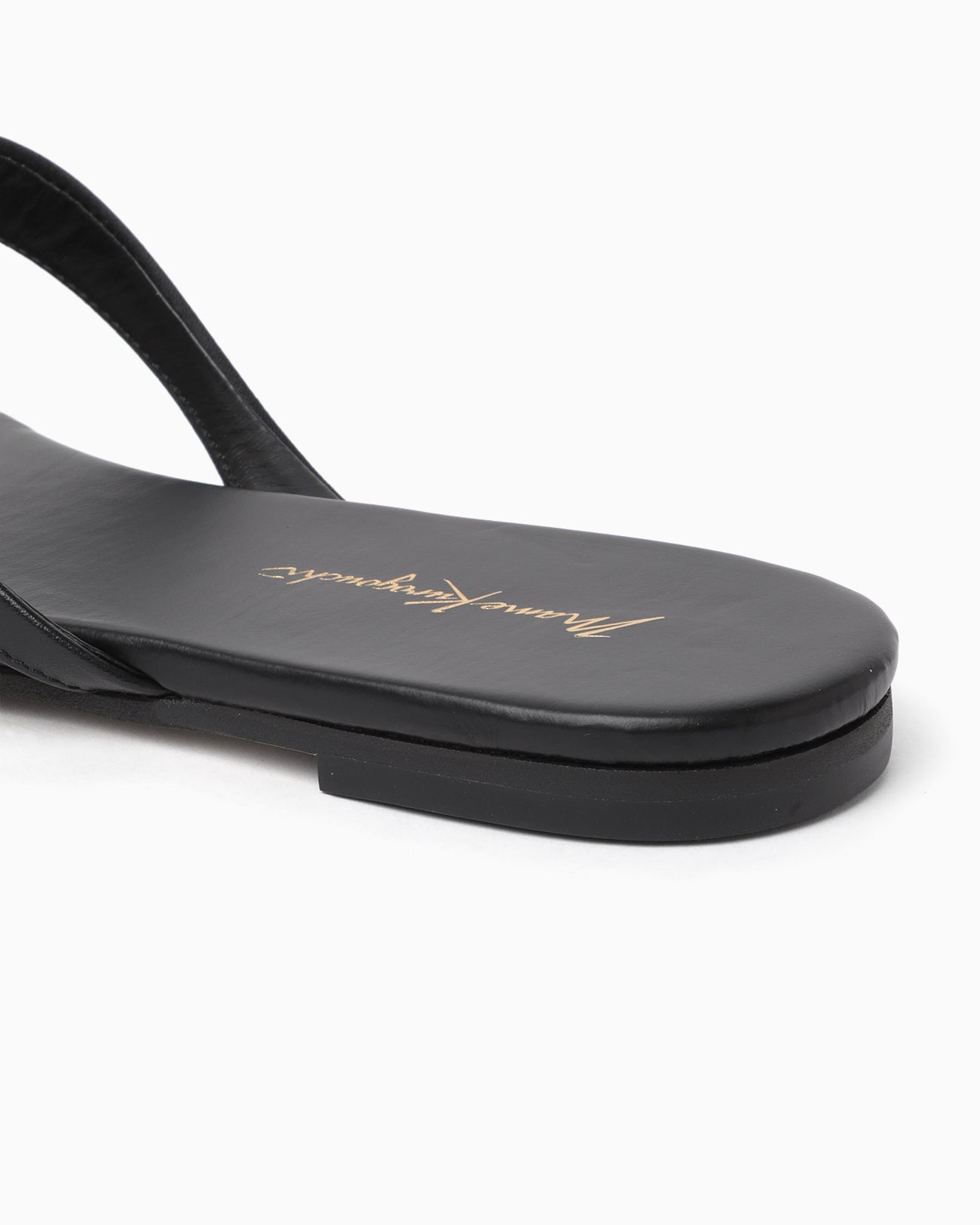 Floral Motif Sandals - black - Mame Kurogouchi