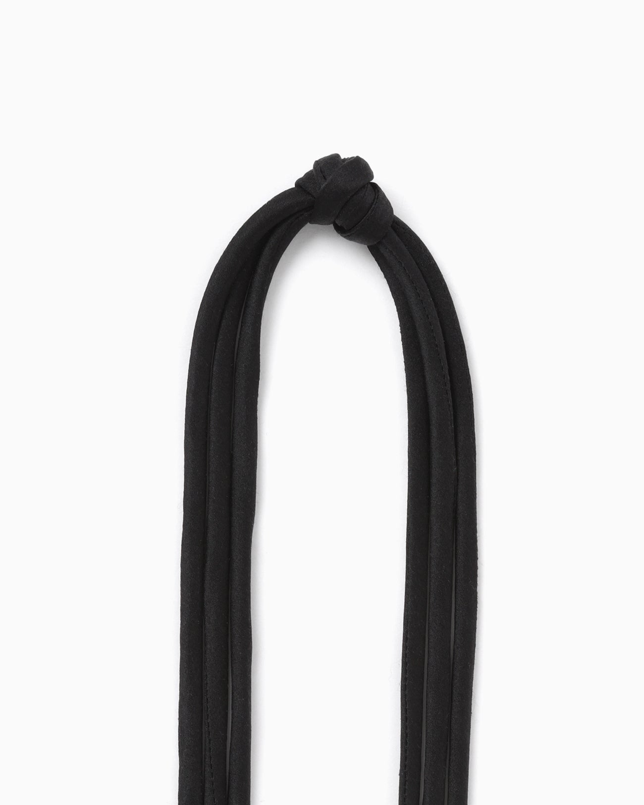 Floral Motif Silk Belt - black - Mame Kurogouchi