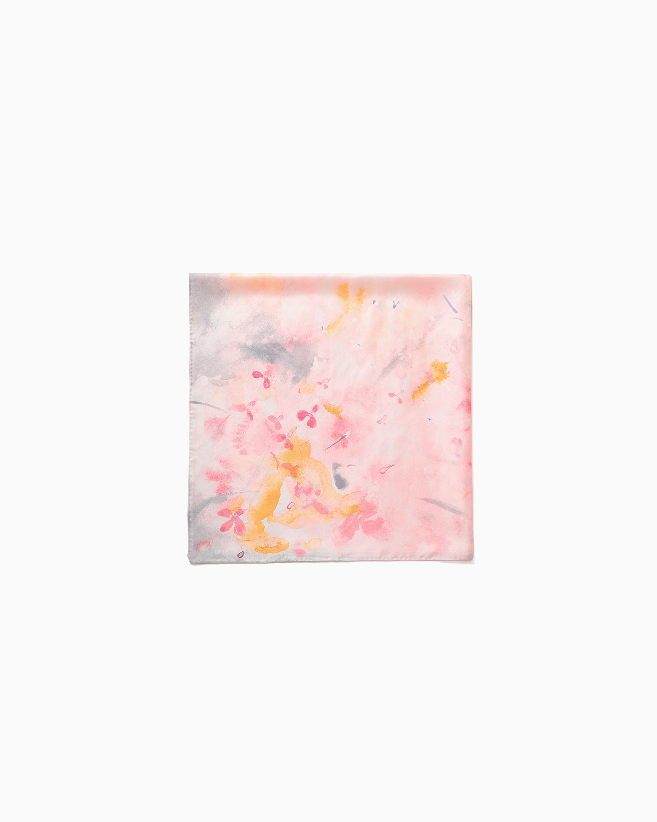 Hand Printed Silk Scarf - pink - Mame Kurogouchi