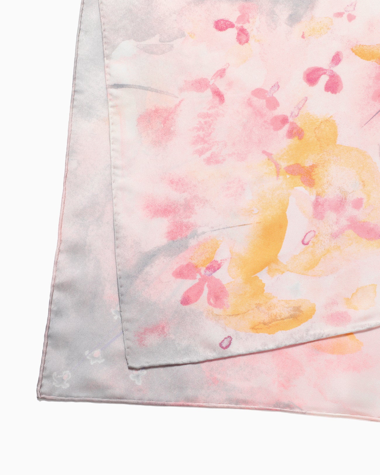 Hand Printed Silk Scarf - pink - Mame Kurogouchi