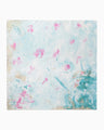 Hand Printed Silk Scarf - blue