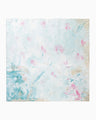 Hand Printed Silk Scarf - blue