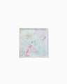 Hand Printed Silk Scarf - blue