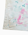 Hand Printed Silk Scarf - blue