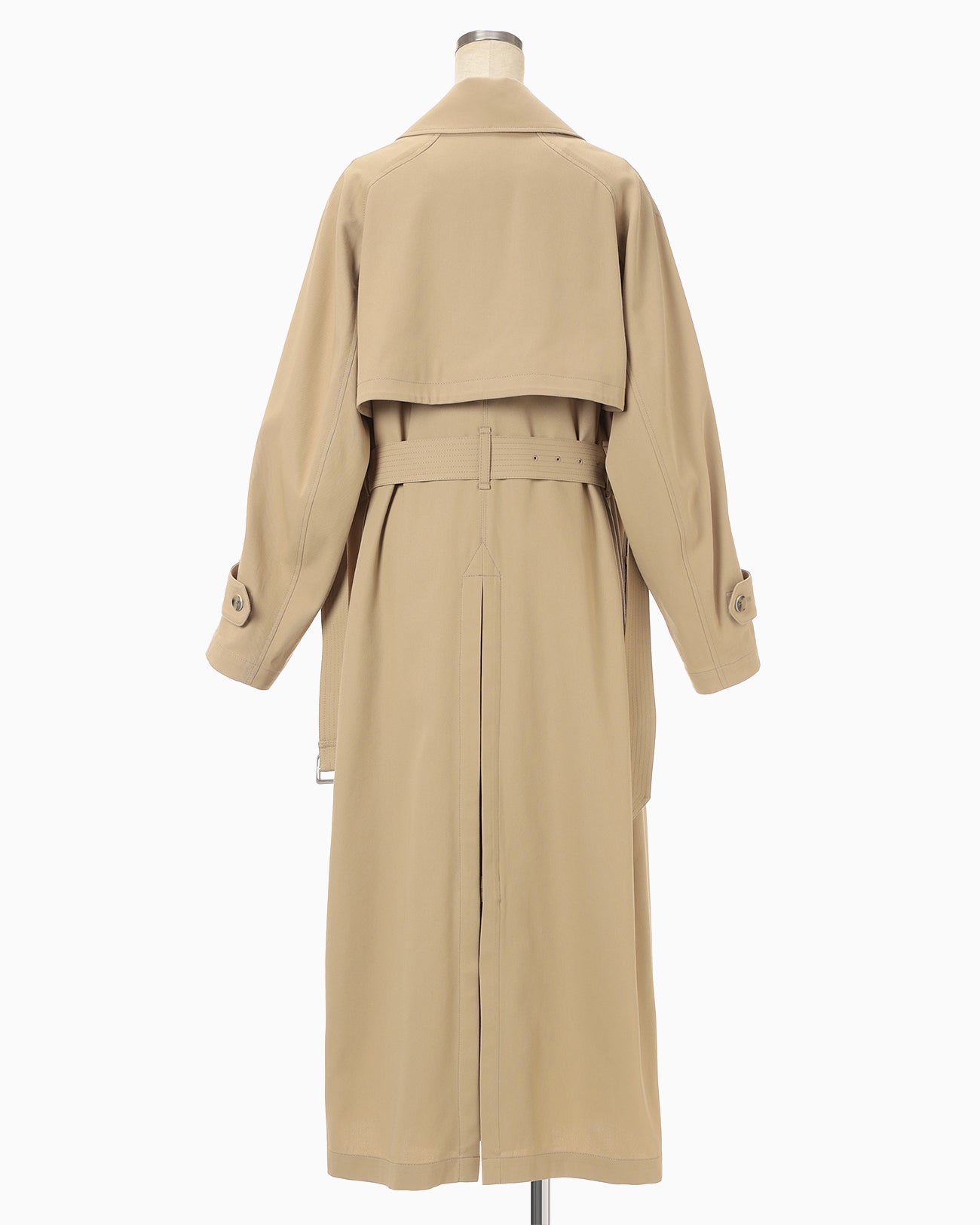 Cording Embroidery Detailed Trench Coat - beige - Mame Kurogouchi